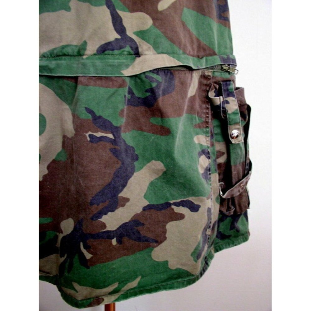 Vintage Tripp NYC Daang Goodman Camo Skirt Zip Off - Picture 5 of 12